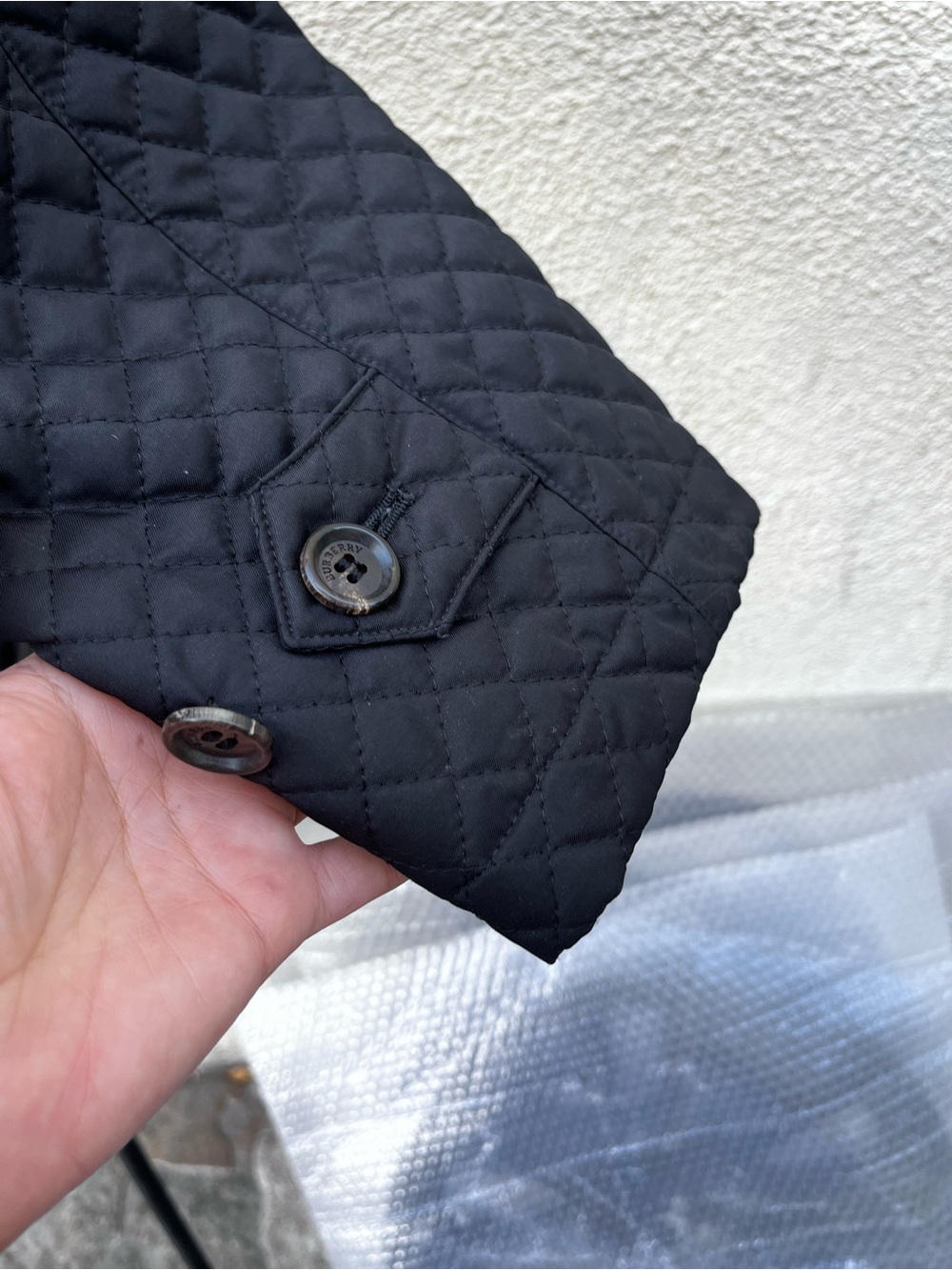 Burberry Black Quilted Hooded Trench Coat with Signature
Check Lining - Picture 12 of 15